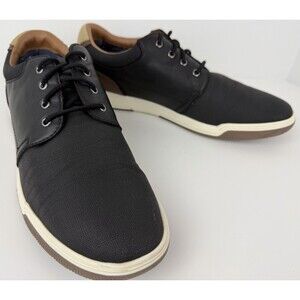 Hawker Rye Thorelle Men's Textured Sneaker, Dressy or Casual, Black/Brown, 11